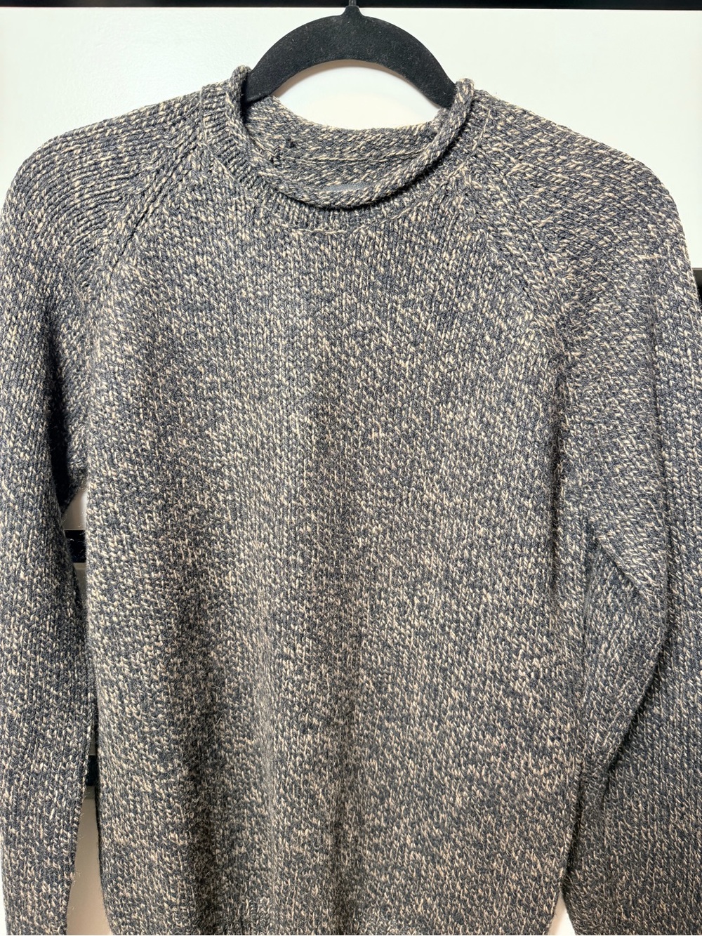 Bespoke Post Line of Trade Sweater Small Gray Brown Wool Crewneck Pullover - Picture 3 of 6
